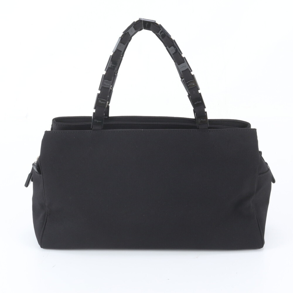 Salvatore Ferragamo 9661 Vara Chain Shoulder Bag Tote Leather Handbag for Women